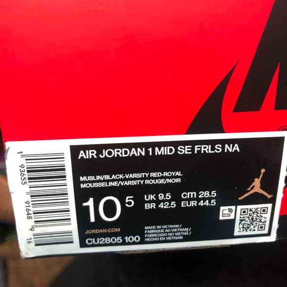 Jordan 1s sz 10.5 muti colors main image 8